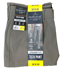 Men's Weatherproof Vintage Straight fit Tech pant 32x32 Tan Item 1720722 NWT