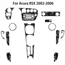 18pcs Forged Carbon Fiber Full Body Kit Interior Trim For Acura Rsx 2002-06
