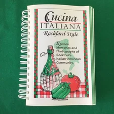 Rockford Illinois Italian American Community spiral Cookbook Vtg 1995 SEE INDEX