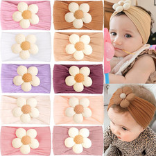 JOYOYO 10 Colors Baby Flower Headbands Baby Girls Nylon Headband Soft Hairbands