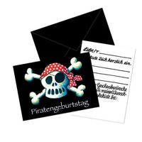 Lutz Mauder Kindergeburtstag Geschenkekisten-Karte Piratenkopf | Einladungskarte