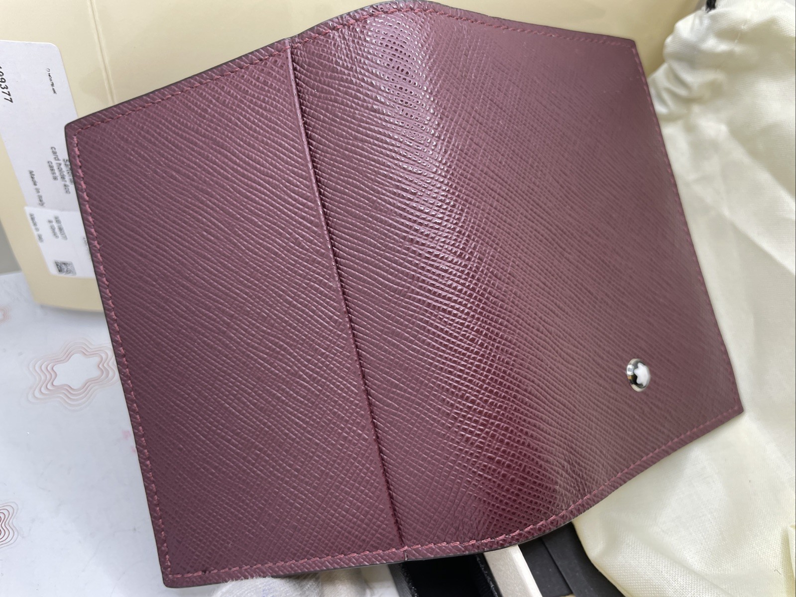 $340 MSRP Montblanc Sartorial Cassis 4cc Card Holder 199377 image 3