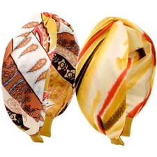 Headbands for Women Paisley Womens Knotted Wide Headband Fashion Designer Hea...