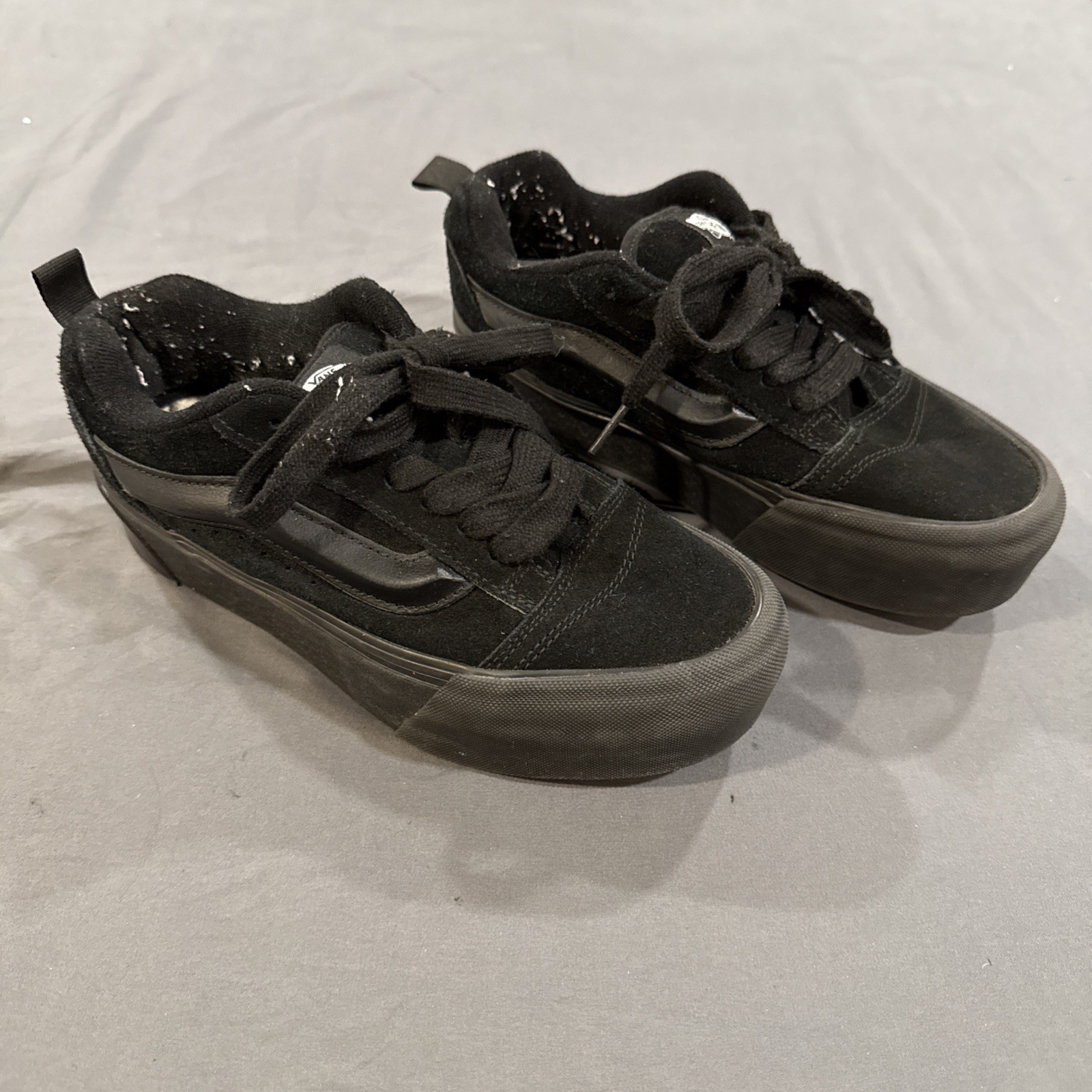 Vans Knu Stack Triple Black Platform Sneakers  Si… - image 1