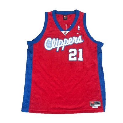 Los Angeles Clippers Jersey 2XL Darius Miles Mens Red Nike Vintage Basketball