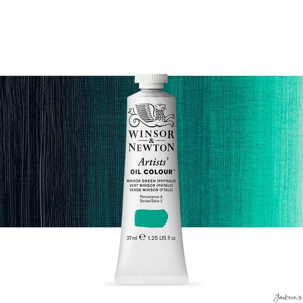 Winsor & Newton Artists' Oil Paint Colour 37ml Winsor Green Phthalo PG7
