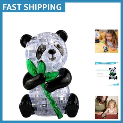 57-Piece 3D Crystal Panda Puzzle: Ideal Logical Thinking Gift for Children