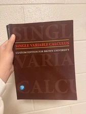 Single Variable Calculus Brown University Textbook Thomas’ Early Transcendentals
