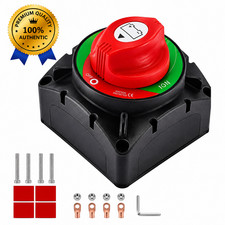 600A Battery Disconnect Switch 1-2-Both-Off 12V 24V 48V for RV Boat Truck Marine