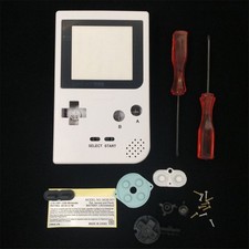 For Gameboy Pocket GBP White Full Housing Shell--Lens/Buttons Colors Optional