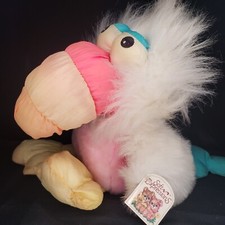 Plush Parachute DanDee Neon Toucan Bird Soft Expressions Stuffed Animal w Tags
