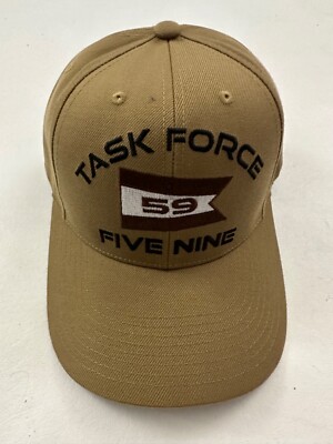 TASK FORCE 59 FIVE NINE The Corps United States Beige Baseball Cap Hat One Size