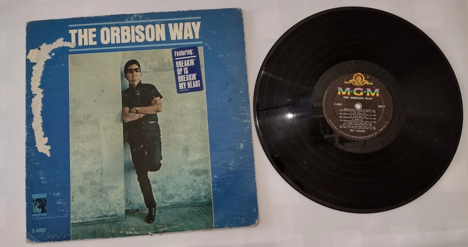 Roy Orbison Way 1965 MGM Records Features Breaking Up Is Breaking My Heart Vinly Foto 4 de 4