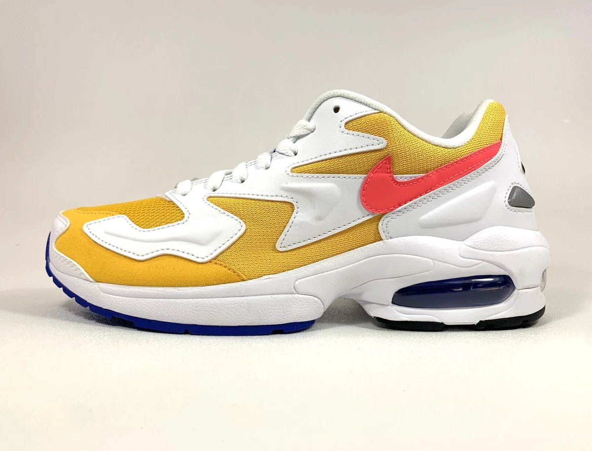 Nike Air Max 2 White Yellow Blue AO1741-700 Men 8 | eBay