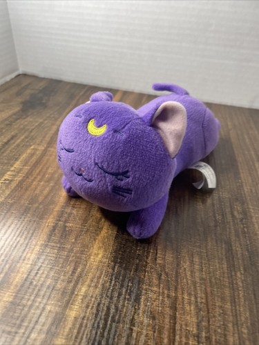 Sailor Moon Purple Luna The Cat Sleeping Dreaming Plush Stuffed Animal 8"