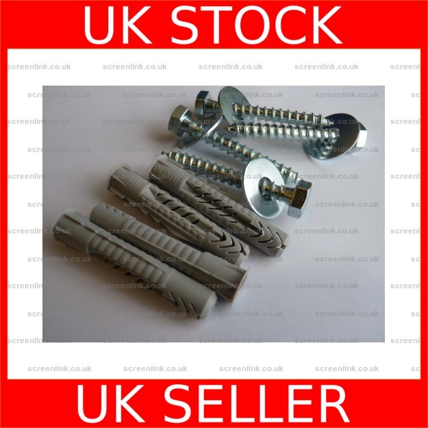 M8 x 60mm TV Satellite Dish Aerial Fixing Kit Washer HQ Wall Plug 4