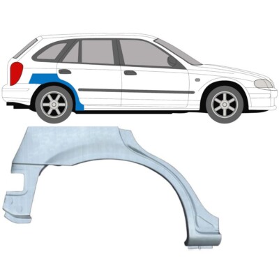 For Mazda 323F 1998-2004 wheelbarrow repair plate fenders / right