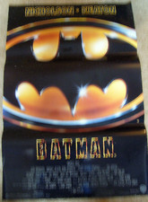 TIM BURTON :MICHAEL KEATON,JACK NICHOLSON (BATMAN) ORIG,1989 TEASER POSTER