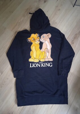 Damen Longpullover Sweat-Hoodie Pulloverkleid Disney *The Lion King* Größe L 