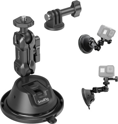 SMALLRIG Suction Cup Mount Doppelschicht-Saugnapfhalterung Für Gopro Hero 11/10/