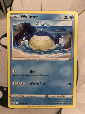 Pokémon TCG 2023 Wailmer 031/159 Crown Zenith Regular