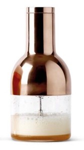 NEW Beer Foamer with gold top by Danish brand, MENU, New in box