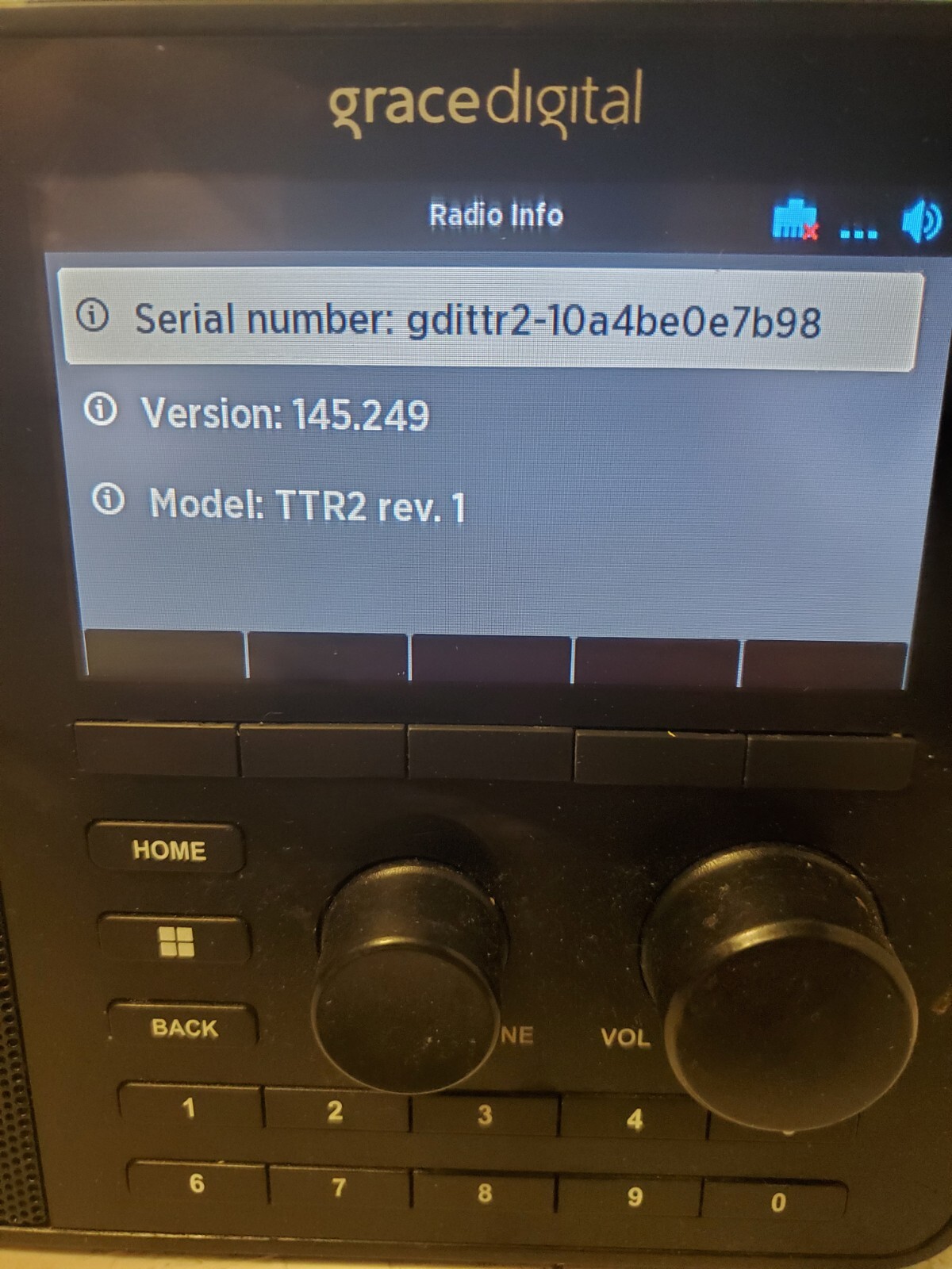 Grace Digital SiriusXM Sound System GDISXTTR2 WiFi Music Player Alarm