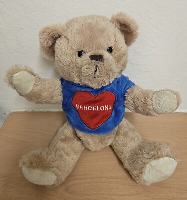 Dufry Around The World ''Barcelona'' Teddybär mit Gelenken 14 cm sehr guter Zustand 