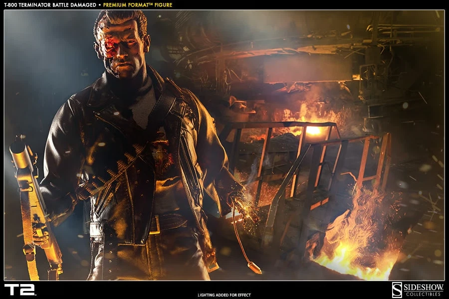 Sideshow 300109 T2 T-800 Battle Damaged Terminator 2 Judgement day - Image 4 of 4