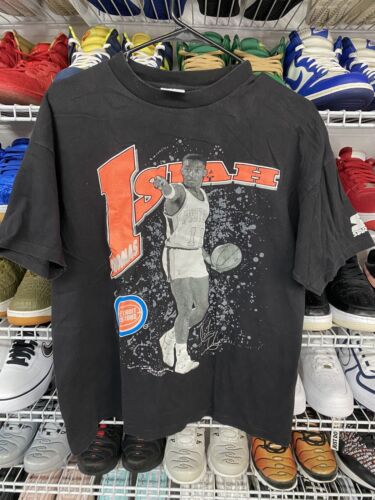 Vintage 90s Isiah Thomas Detroit Pistons Starter T- Shirt Size XL - 第 1/7 張圖片