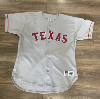VINTAGE AUTHENTIC JUAN GONZALEZ TEXAS RANGERS JERSEY RUSSELL 48 XL