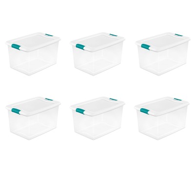 clear large storage containers with lids