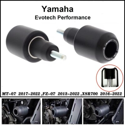 For Yamaha MT-07 2017 - 2023 (Frame Slider） Evotech Performance Crash Bobbins