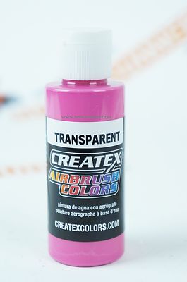 Createx Airbrush Colors 5121 Transparent Flamingo Pink 2oz. water-based paint 