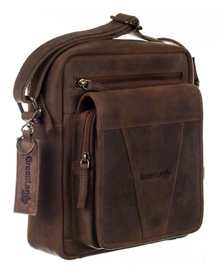 GreenLand Nature Montenegro Crossbody Bag M Umhängetasche Tasche Brown Neu