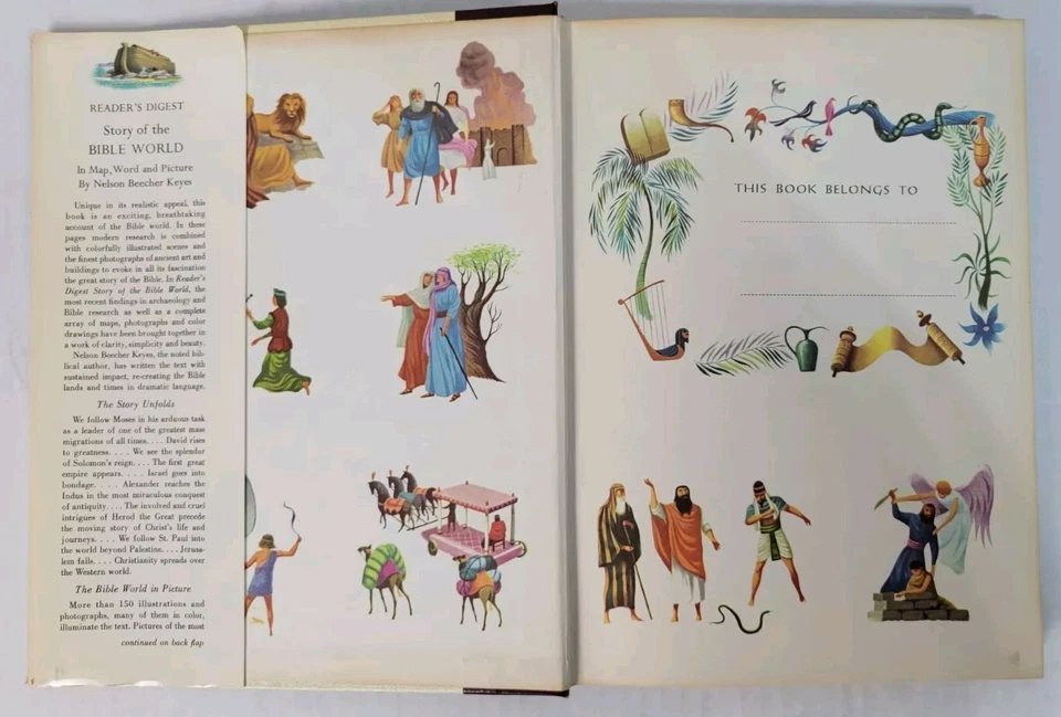 Readers Digest Story Of The Bible In Map, Word And Picture With Map 1962 HDCJ VG - Image 3 of 4