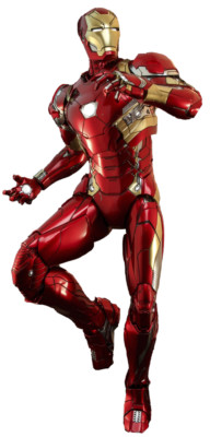 Marvel Tony Stark Iron Man Mark 46 XLVI Figur 1/6 Hot Toys Sideshow MMS608 D42