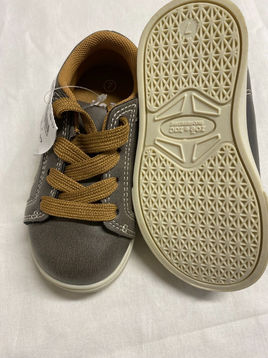 Zoe & Zac Kids Shoes Gray in Size 7 Skid Resistant Soles | eBay