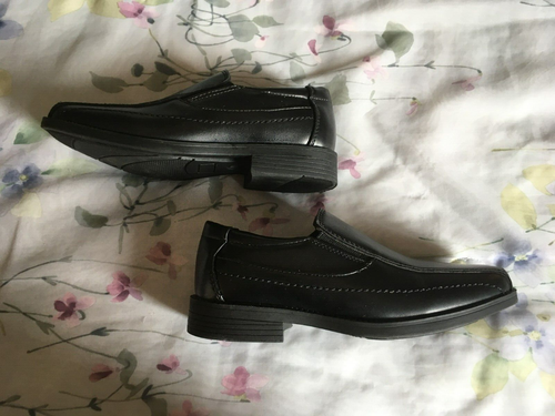 Mocassino slip on ragazzo Oxford nuovo con scatola scarpa elegante 10 nero - Foto 4 di 6