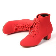 Women Dance Shoes Latin Ballroom Dance Shoes Tango Jazz Shoes Sneaker Heeled 4cm