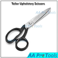 Scissors 8 inch Heavy Duty Industrial Tailor Scissor Shears Fabric Leather Black