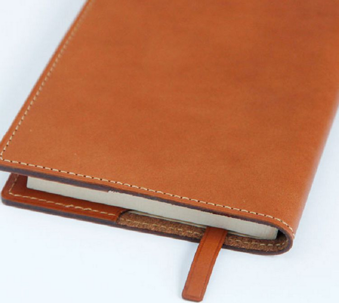 A5 Size Notebook Cover In Dark Brown Tumbled Leather (from Italy), Hobbies & Toys, Stationery - Foto 6