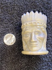 Vintage Joe St Clair Glass Paperweight Toothpick Holder