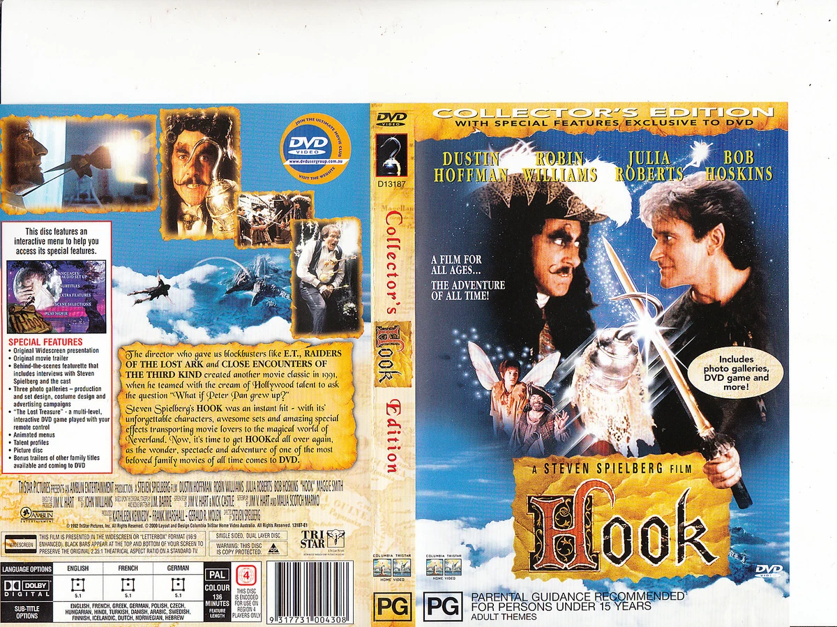 Hook-1991-Dustin Hoffman-Movie-DVD