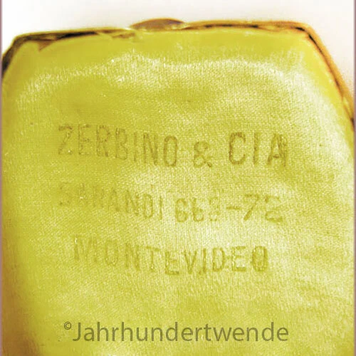 Jugendstil Uhren-Etui aus Montevideo, Uruguay ca. 1910 - Bild 4 von 4