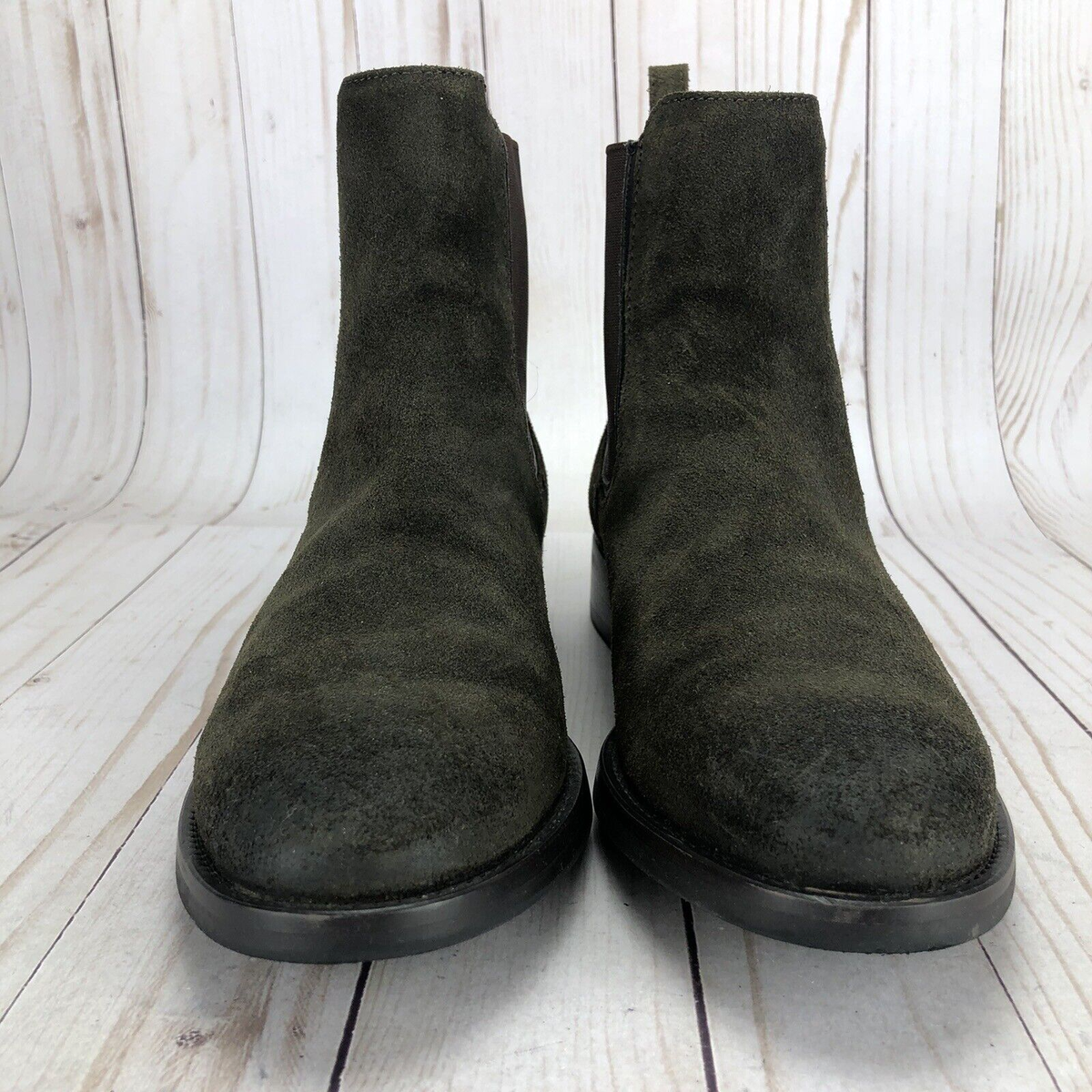 Thursday Boot Co Duchess Chelsea Ankle Boots Dark Olive  display picture 3