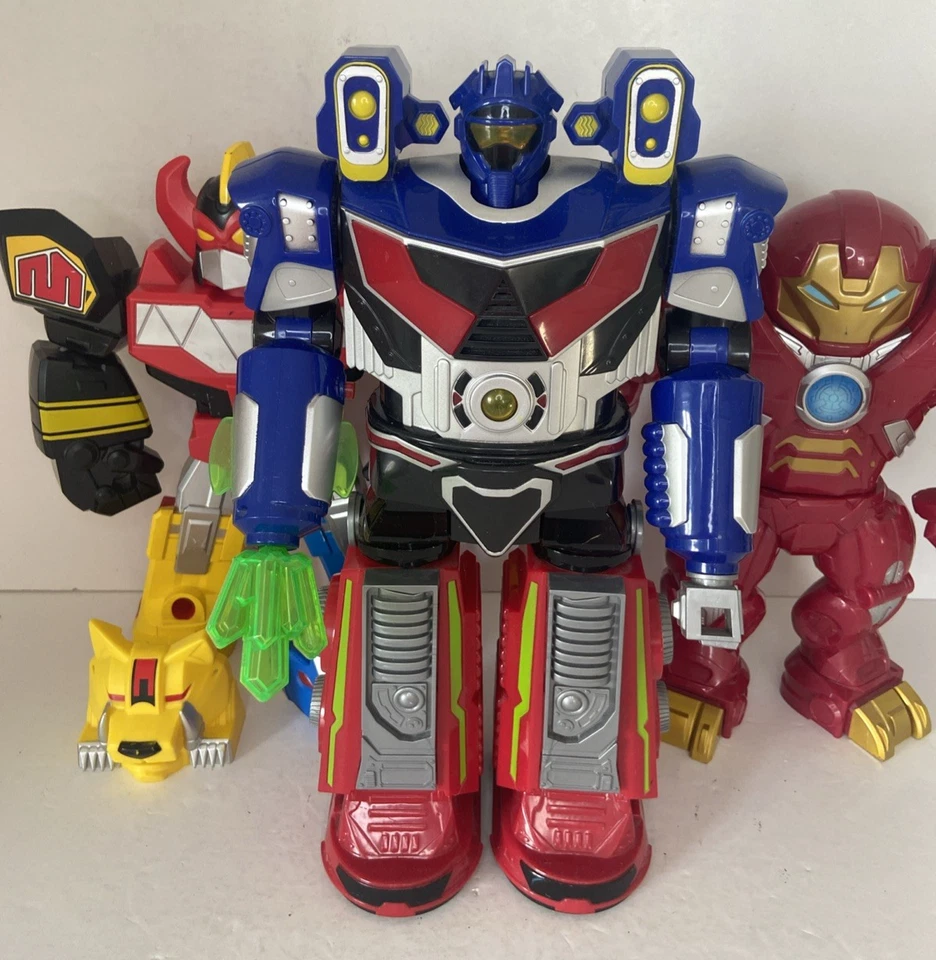 Children's Action Figure Toy Bundle X3, Astrobot Walking Talking, Megazord. GC. - Image 2 of 4