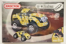 Erector Set Car Tuning #4951 Two Model Stem Toy Ages 8+ by Meccano Sealed.