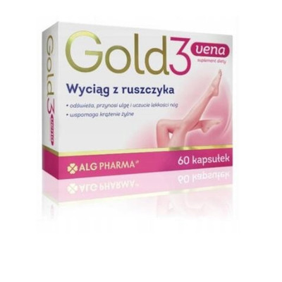 (Einheit/0,18 ) Alg Pharma Gold3vena 60 Kapseln D/S