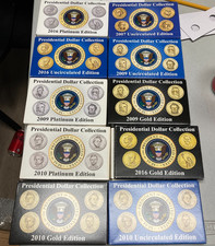 2008-2016 Presidential Mania Set w/ Unc, Gold, & Platinum-Plated (Lot of 20)